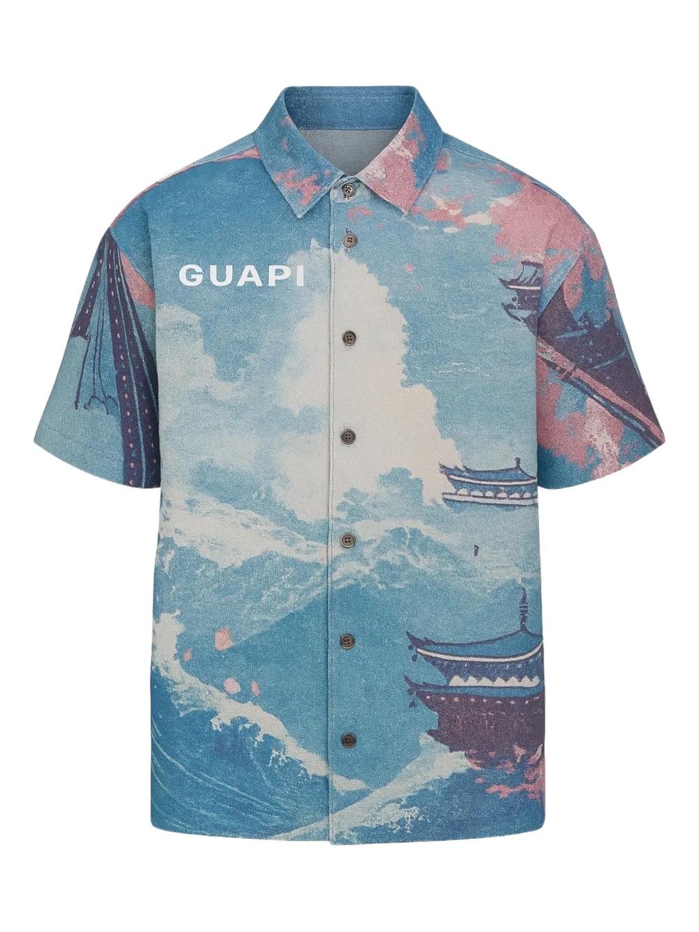GUAPI タペストリー GUAPI Tokyo Tapestry Shirt in Blue for Men | Lyst