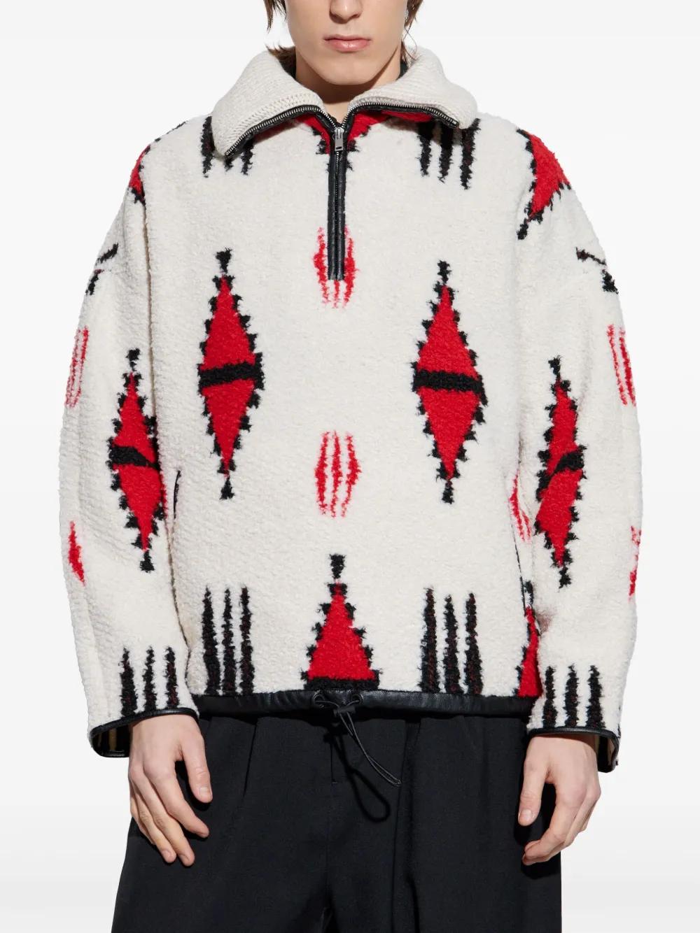 Isabel Marant Fleece Sweatshirt 'Marlo' in Red for Men Lyst
