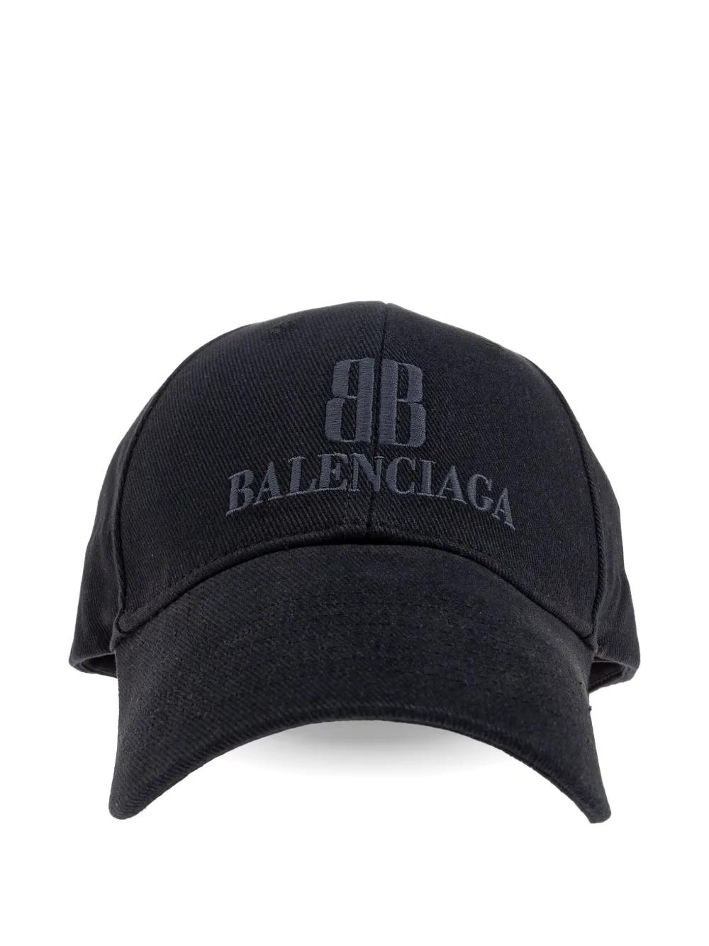 帽子 BALENCIAGA Logo-Embroidered Baseball Cap Balenciaga logo-embroidered Baseball Cap | Black | FARFETCH