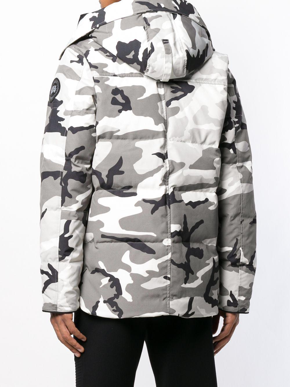 Canada Goose Cotton Camouflage Padded Hooded Jacket in Grey (Grey) for