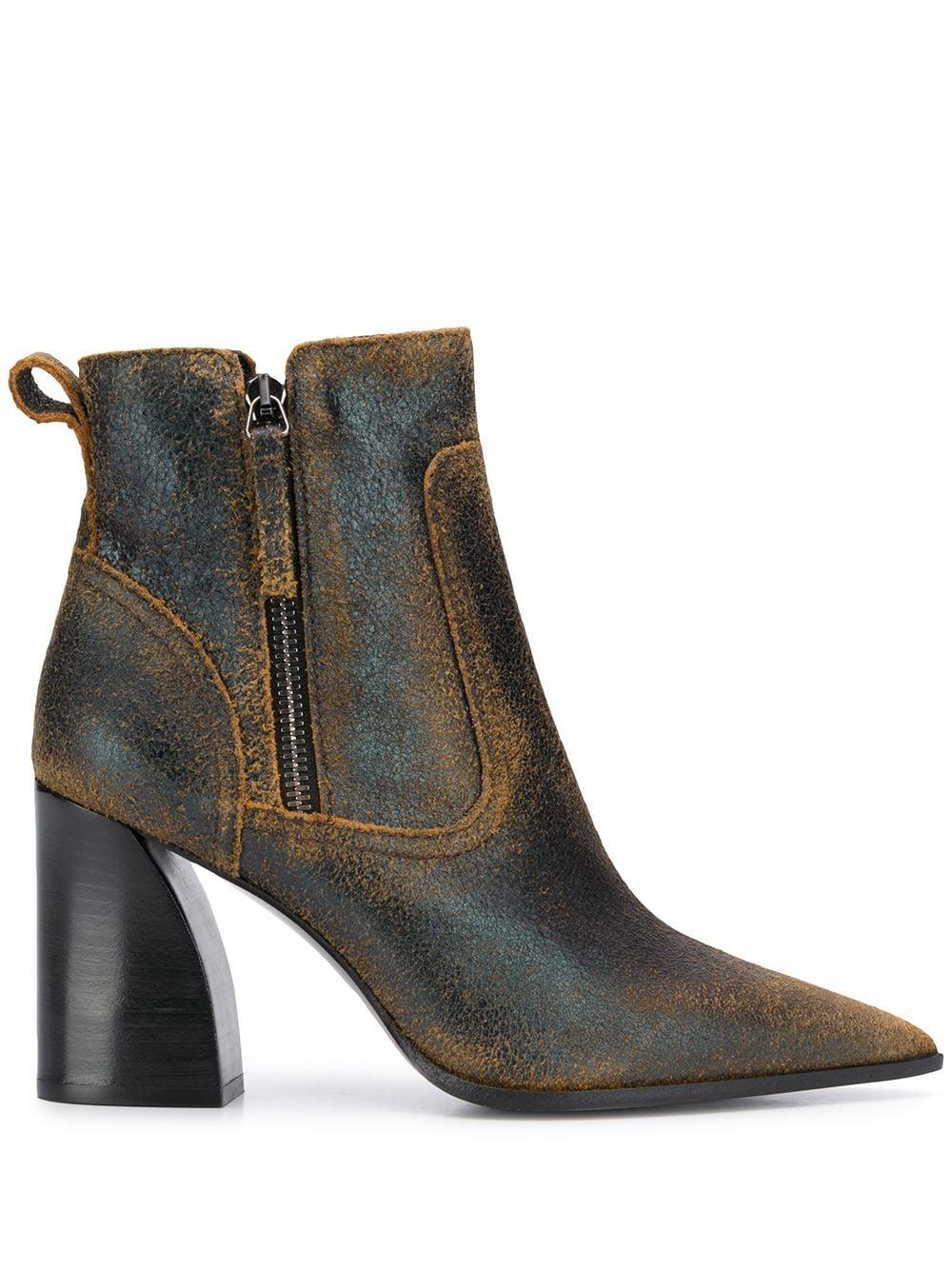 Premiata Pointedtoe Ankle Boots in Brown Lyst