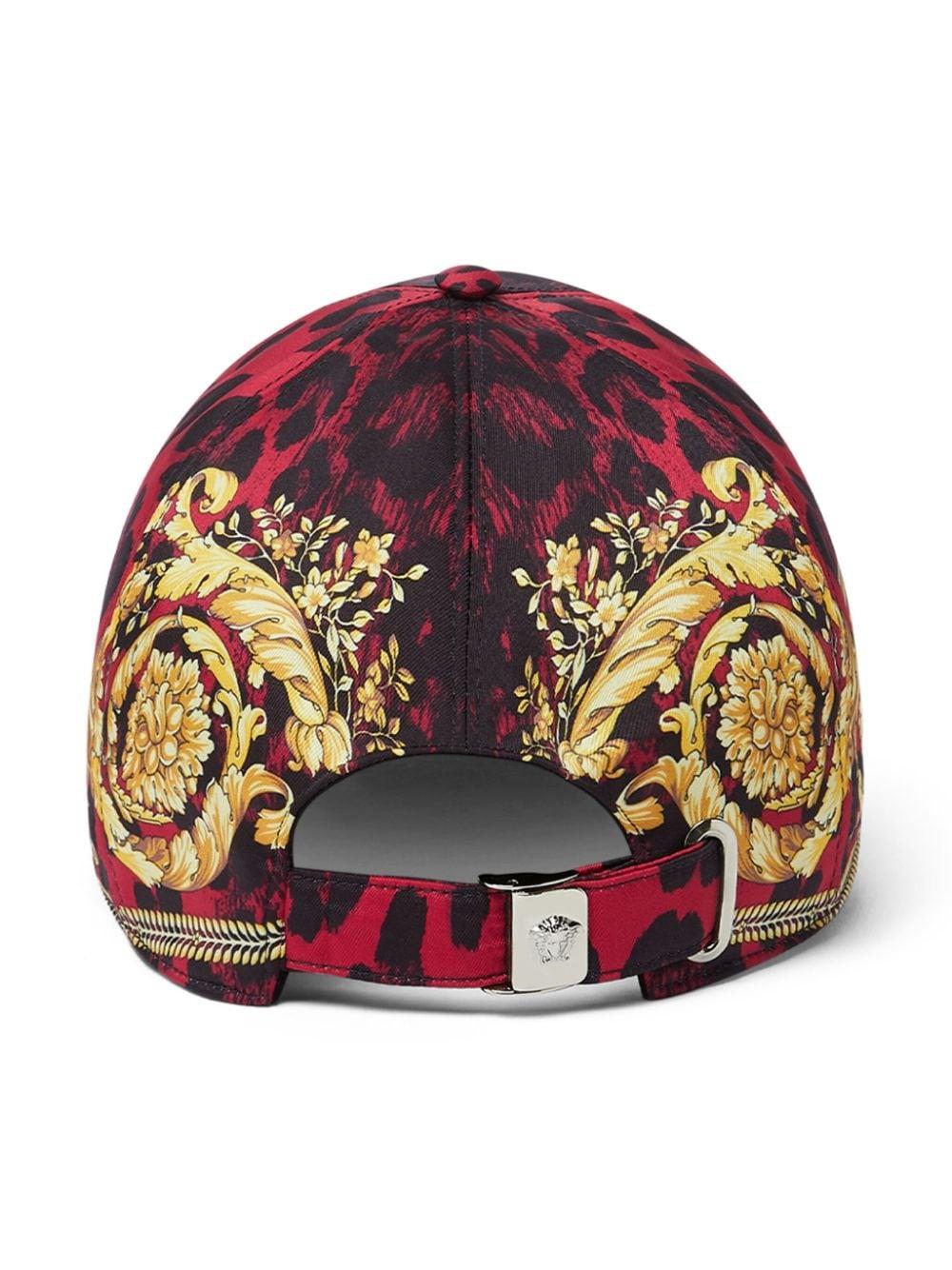 Versace Wild Barocco Baseball Cap in Red for Men | Lyst