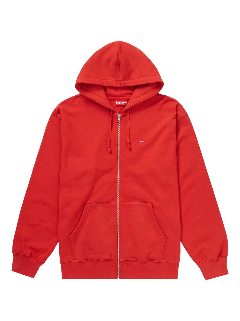 Supreme Small Box Zip-Up Hoodie in Red | Lyst UK