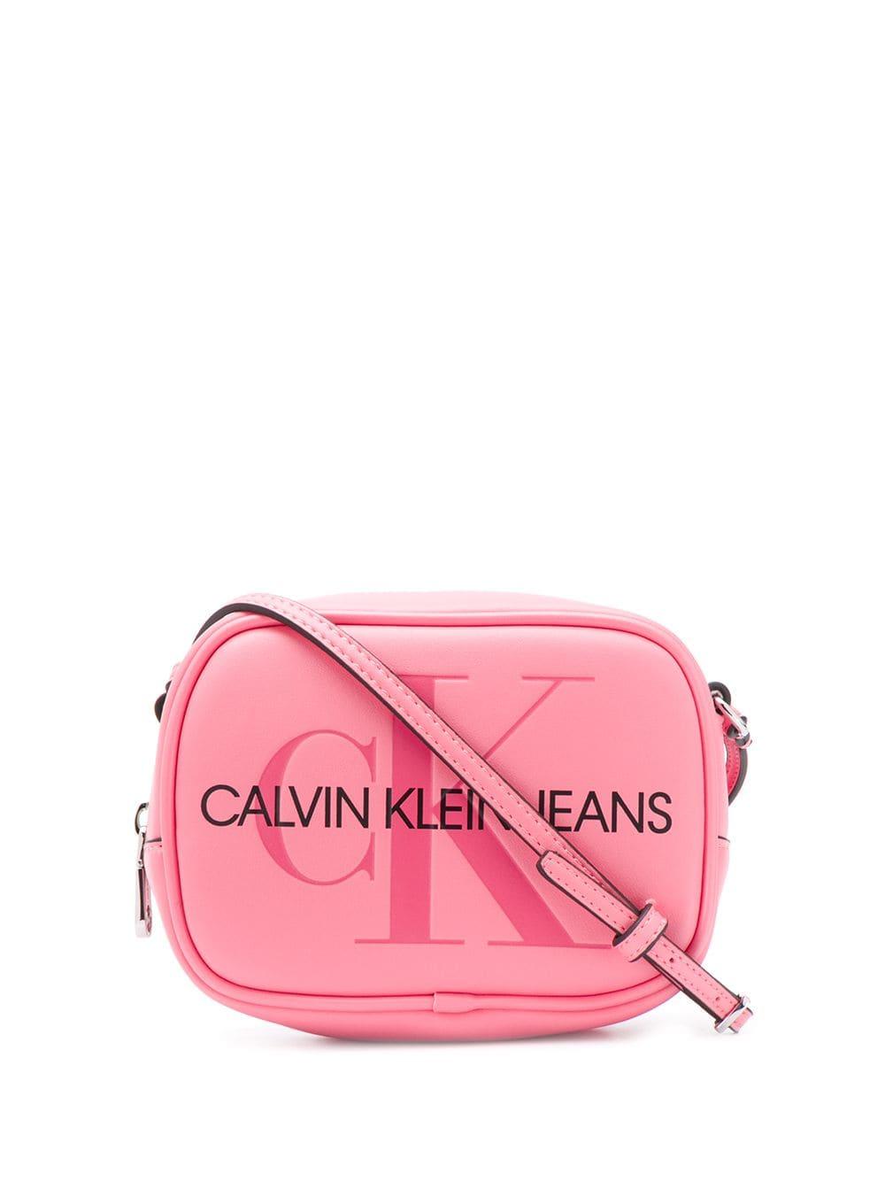 Calvin Klein Sculpted Monogram Camera Bag in Pink Lyst