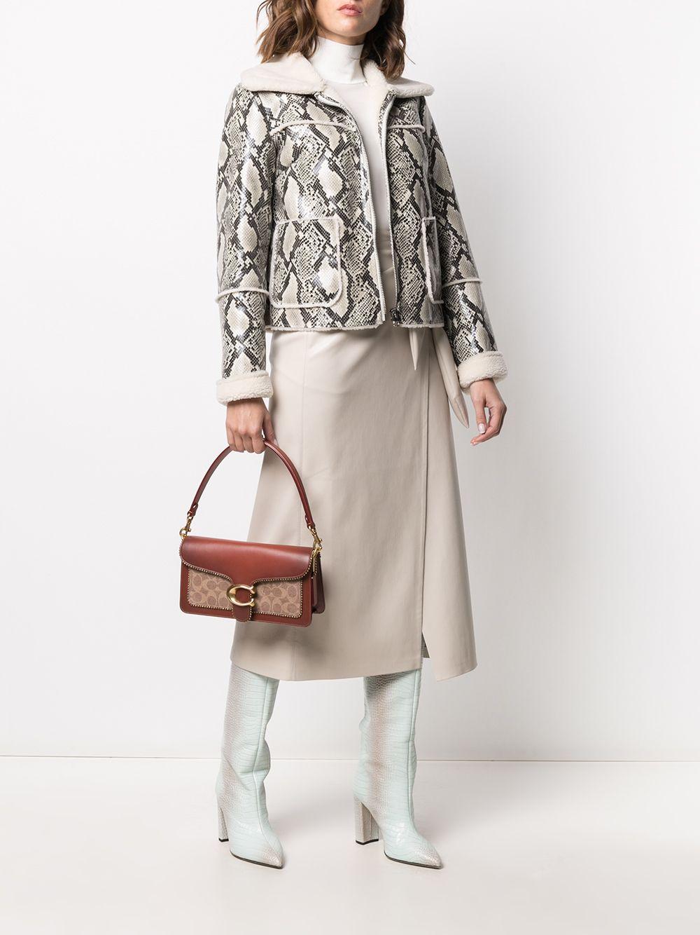 COACH Tabby Signature Canvas Shoulder Bag in Brown - Lyst