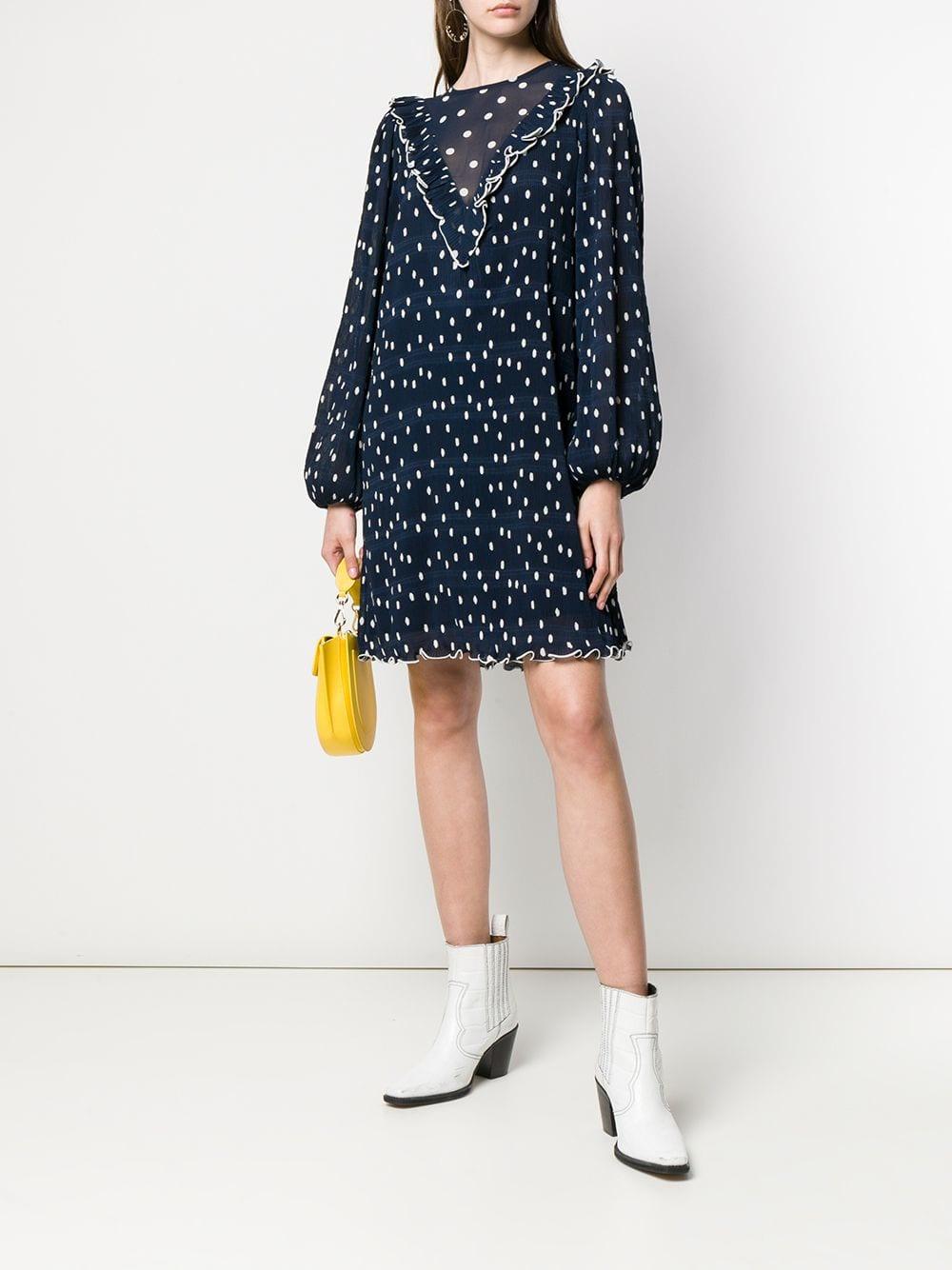 ganni lowell mini dress