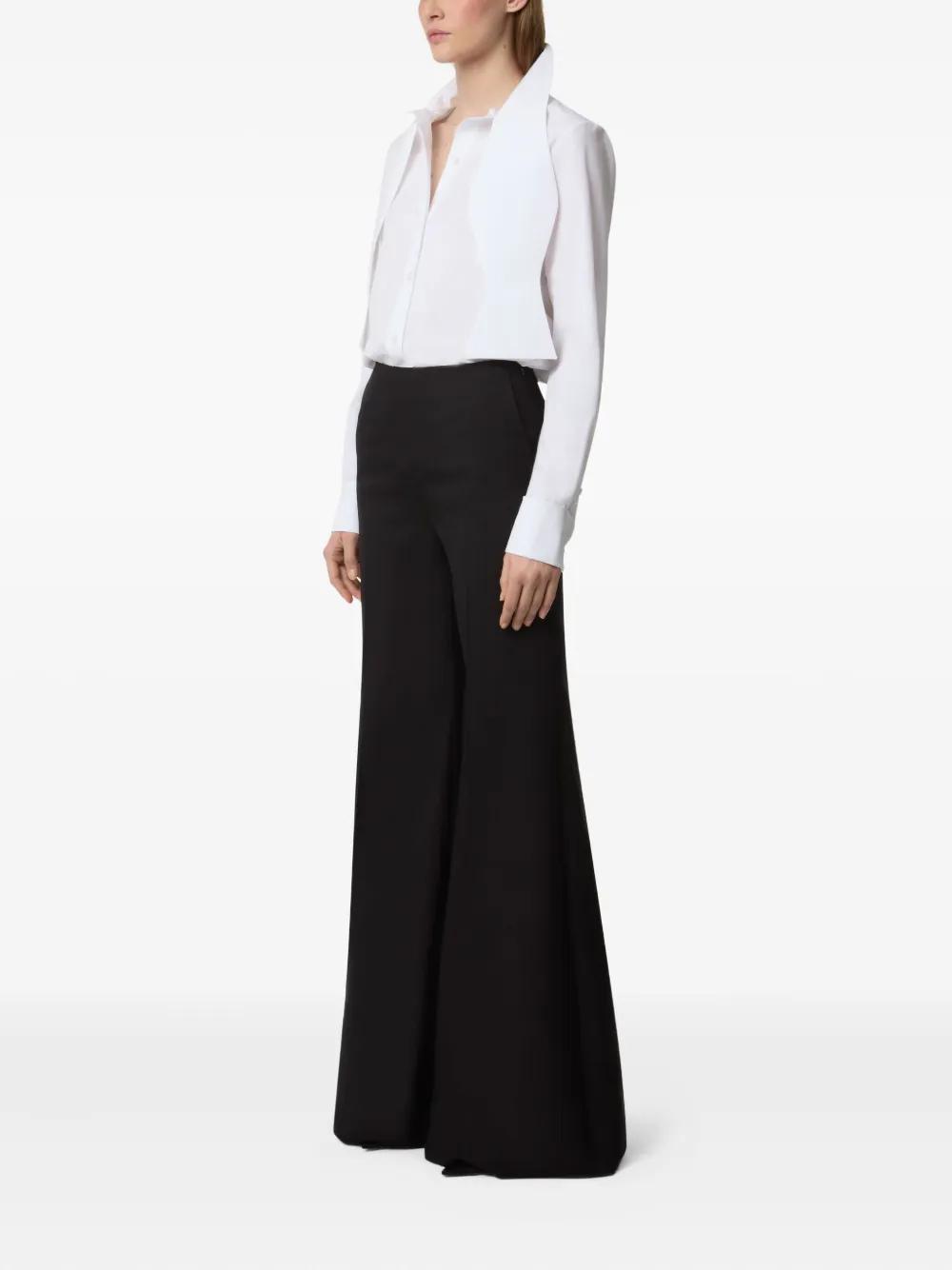 パンツ NINA RICCI WIDE-LEG PANTS WITH PLEAT Pleated Wide-Leg Pants In Pink - Nina Ricci