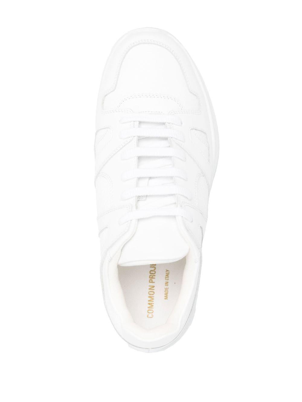 Common Projects Track Technical Leather Sneakers in White for Men | Lyst
