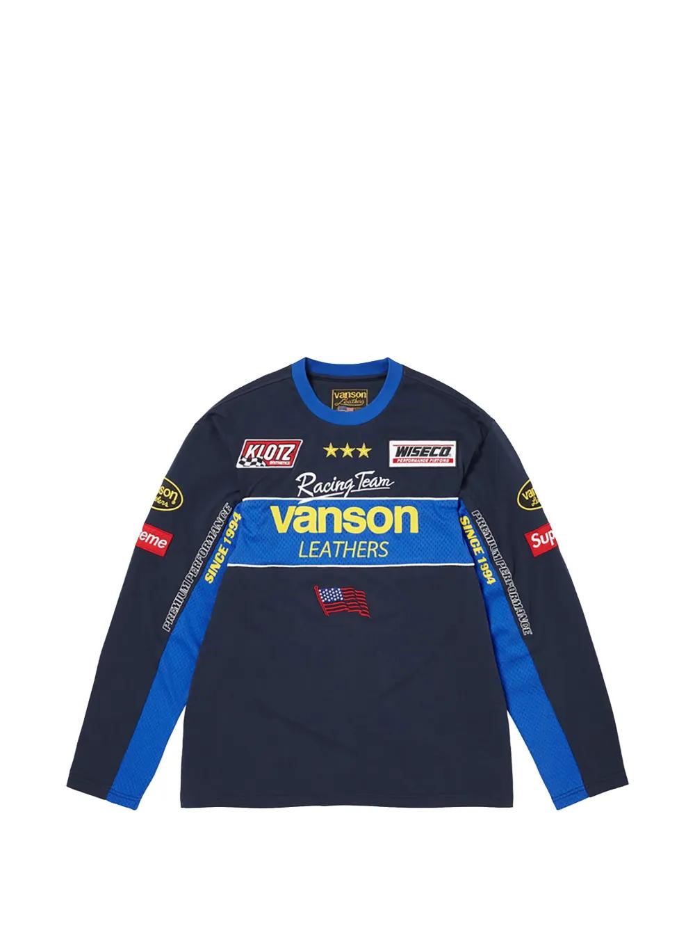 Supreme X Vanson Leathers T-Shirt À Manches Longues in Blue for