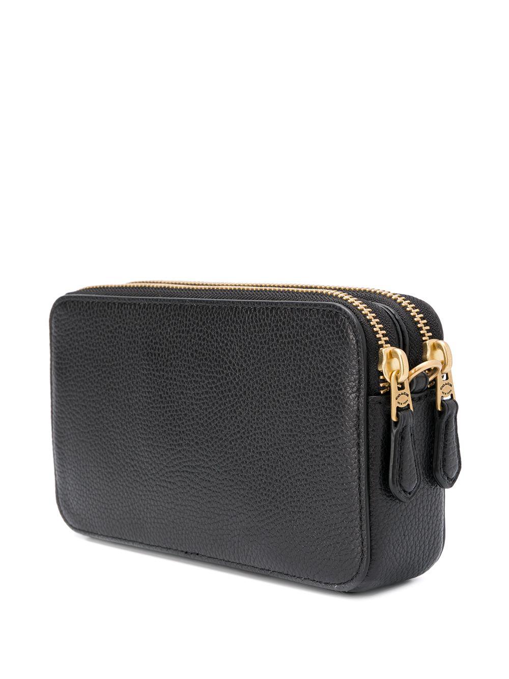 COACH Leather Polisshed Pebble Kira Crossbody Bag in Black - Lyst