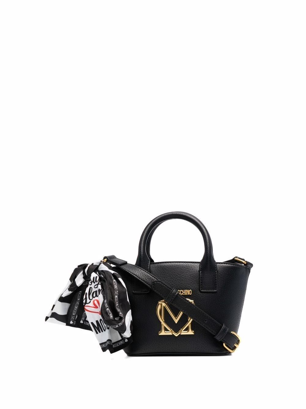 Love Moschino Handtasche mit Logo in Schwarz - Lyst
