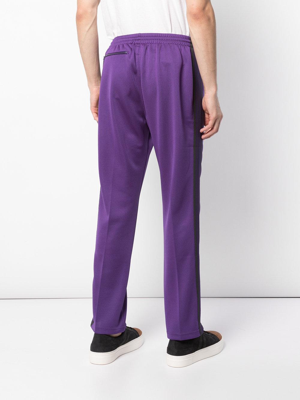 needles purple track pants