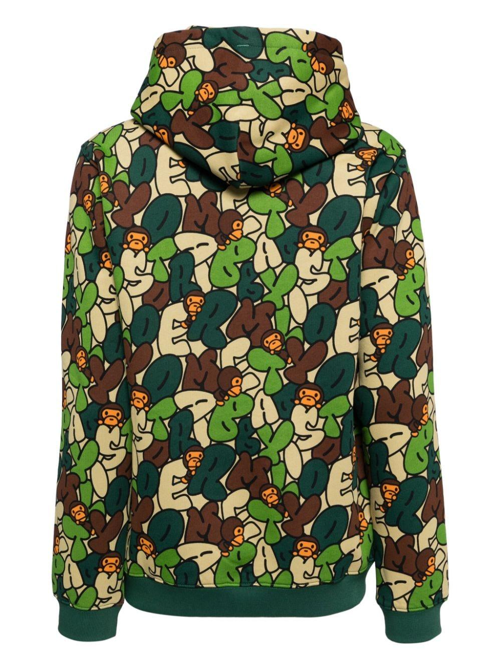 BABY MILO® STORE BY *A BATHING APE® All-Over Graphic Print Hoodie in Green  | Lyst