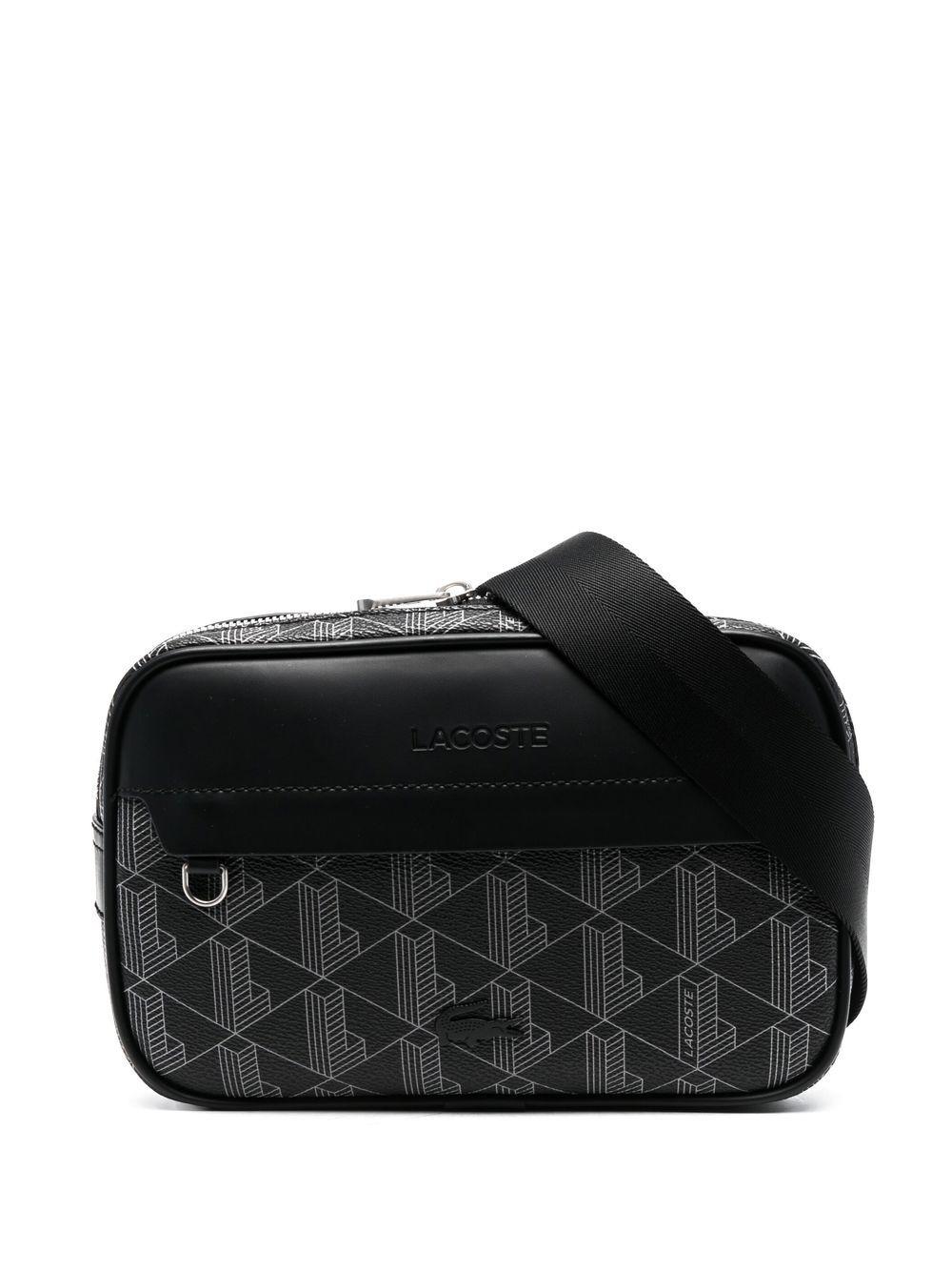 Lacoste Logo-Debossed Belt Bag in Black for Men Lyst