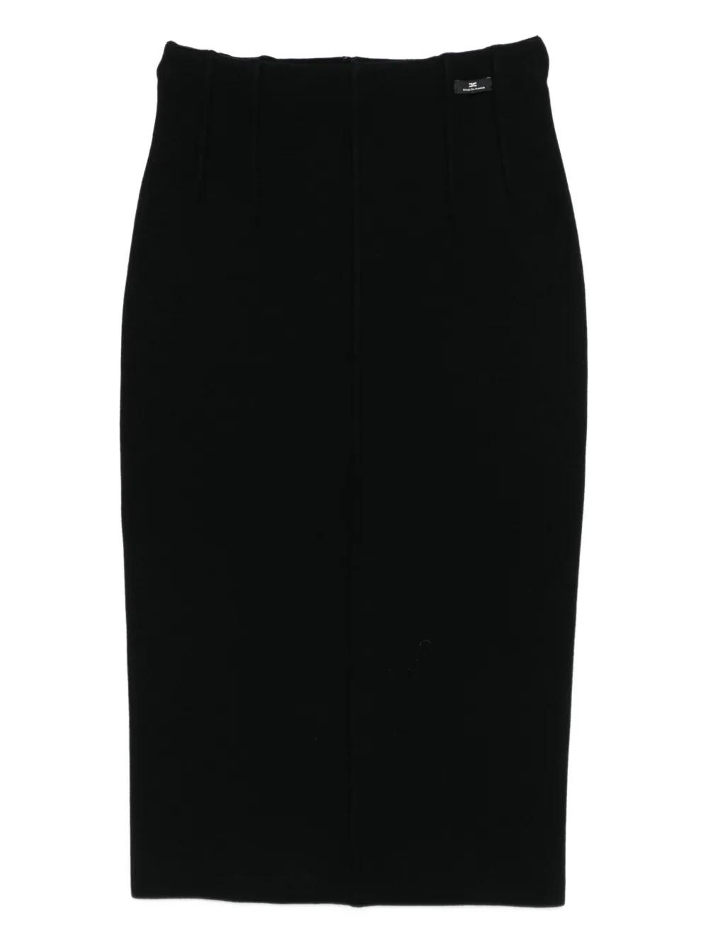 スカート ELISABETTA FRANCHI Women Mid Skirts GO09951E2110 Black スカート ELISABETTA FRANCHI Women Mid Skirts GO09951E2110