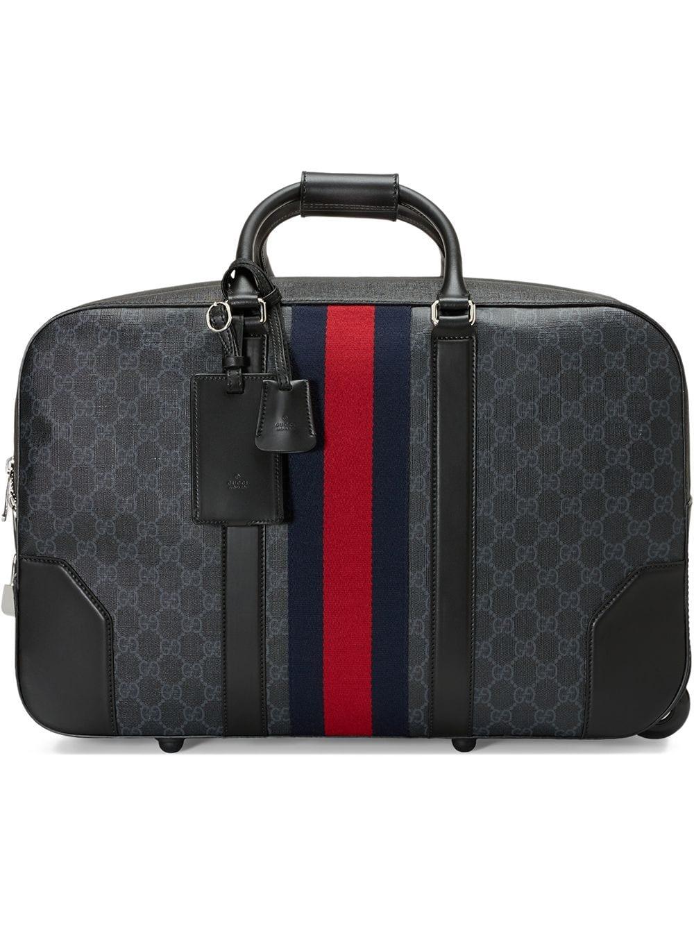 Gucci Leather GG Black Carryon Duffle With Wheels for Men Save 26