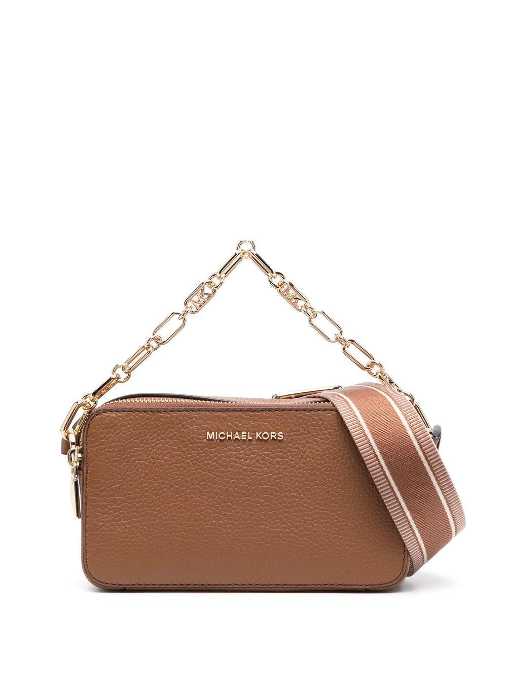 Michael Kors Small Leather Crossbody Bag in Brown