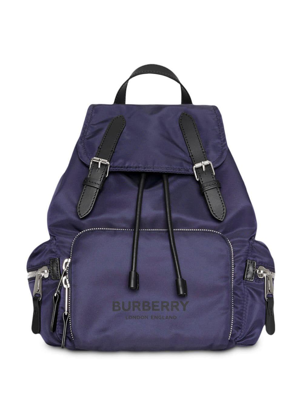 Burberry Synthetic The Rucksack Medium Backpack In Navy Nylon in Blue
