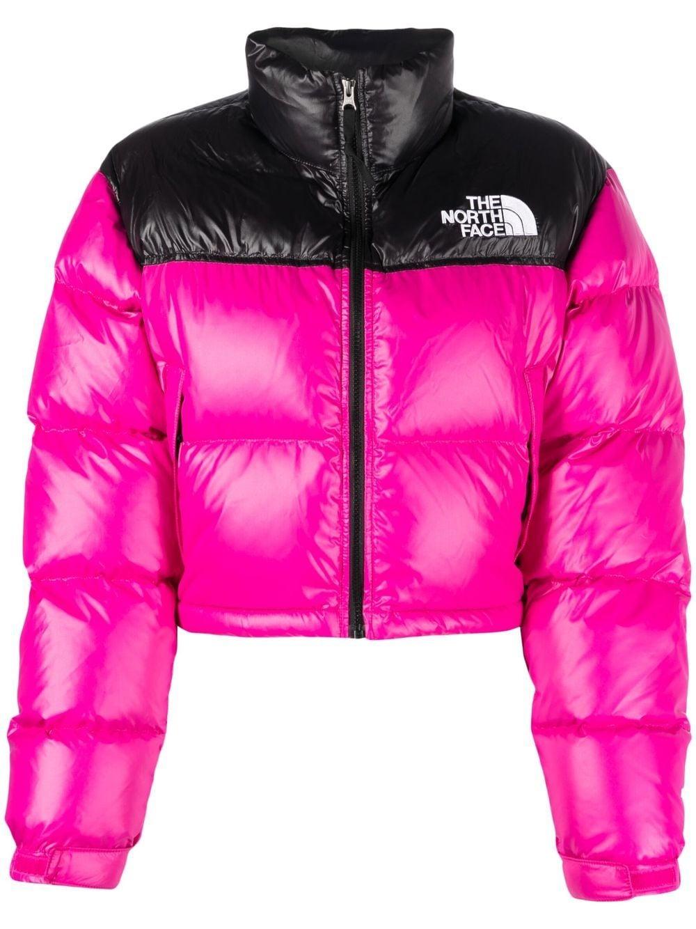 The North Face Nuptse 1996 Cropped Puffer Jacket in Pink Lyst Australia