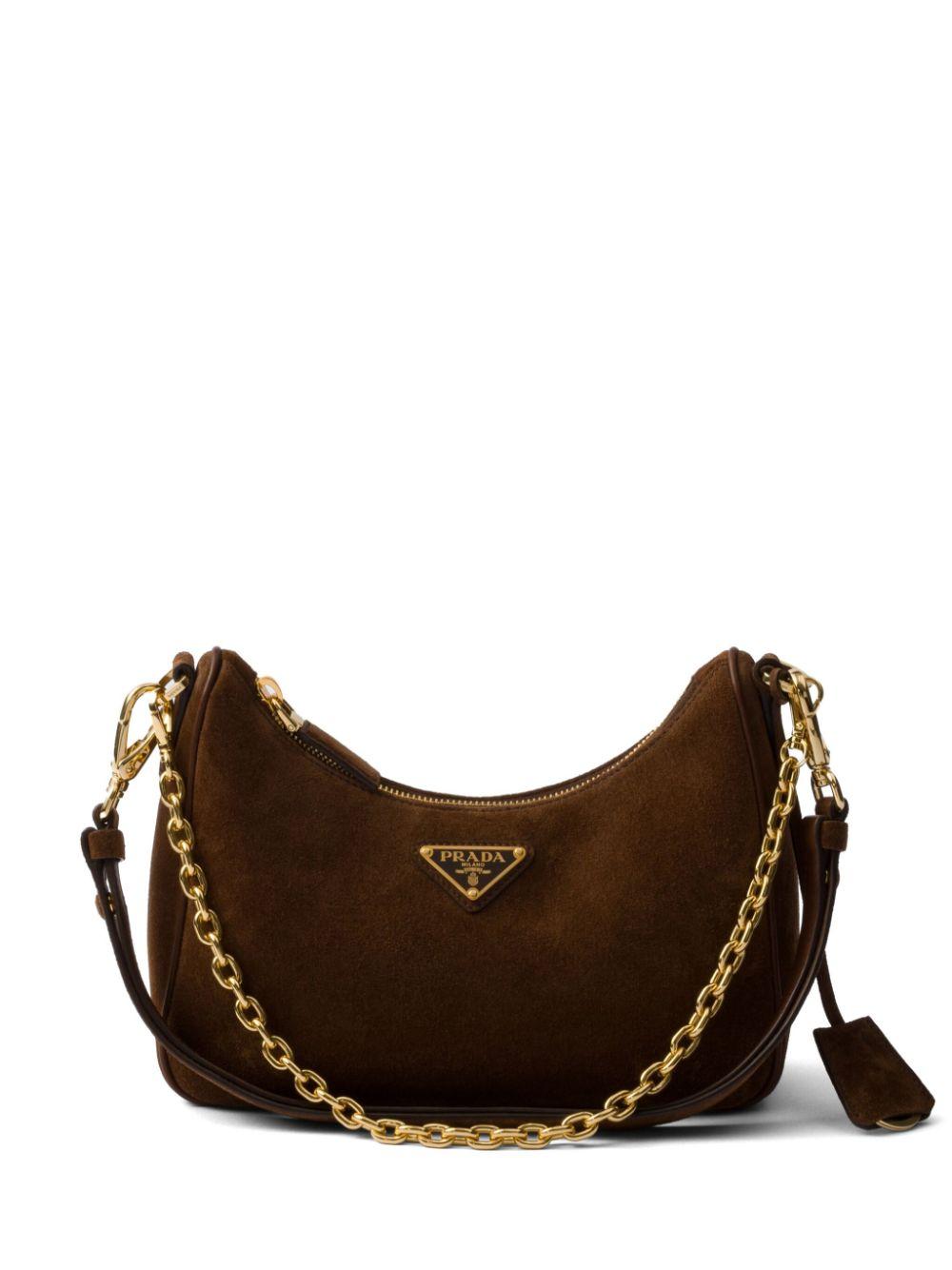 Prada Re Edition Suede Mini Bag in Brown Lyst UK