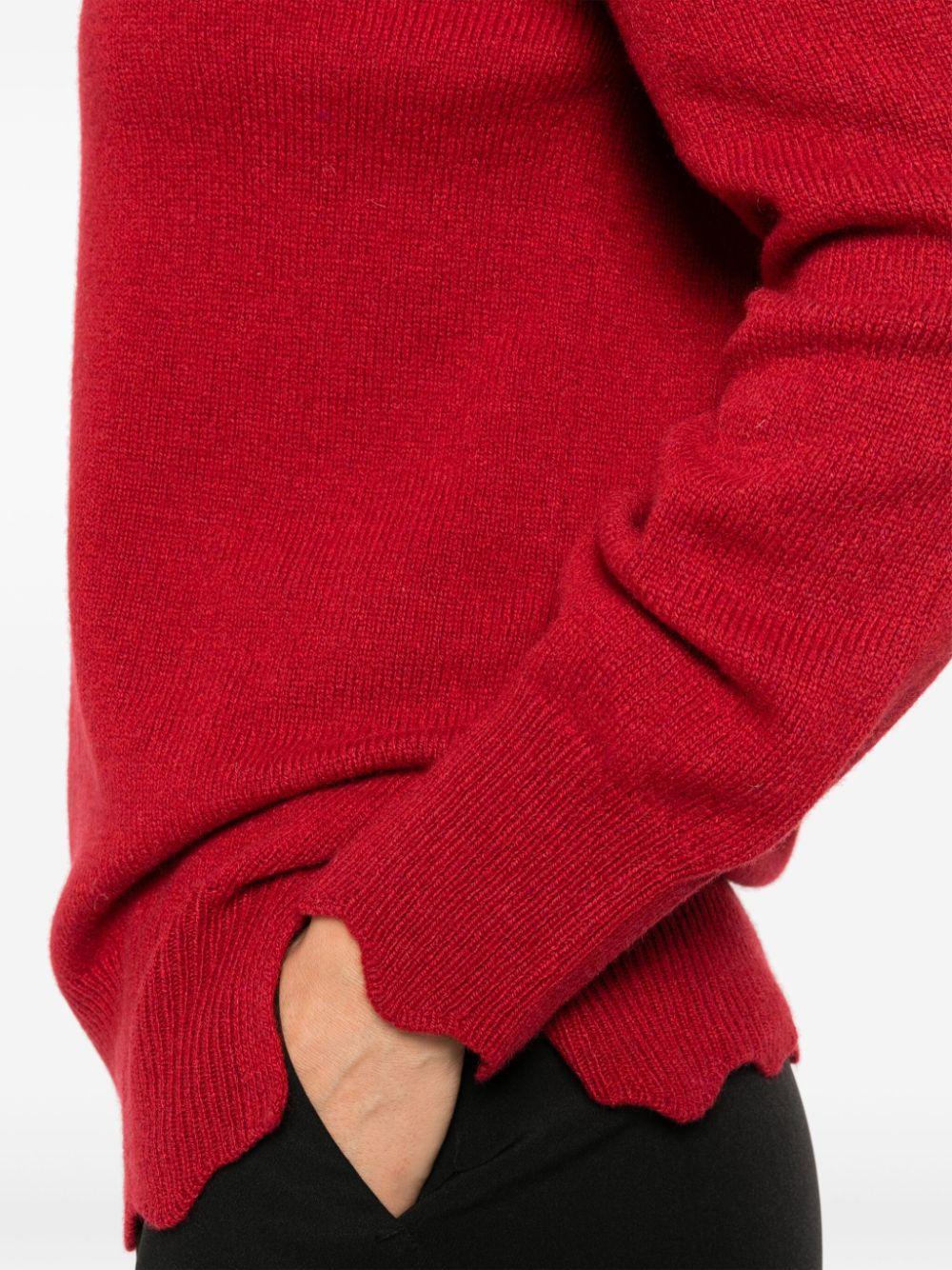 Red sweater set best sale