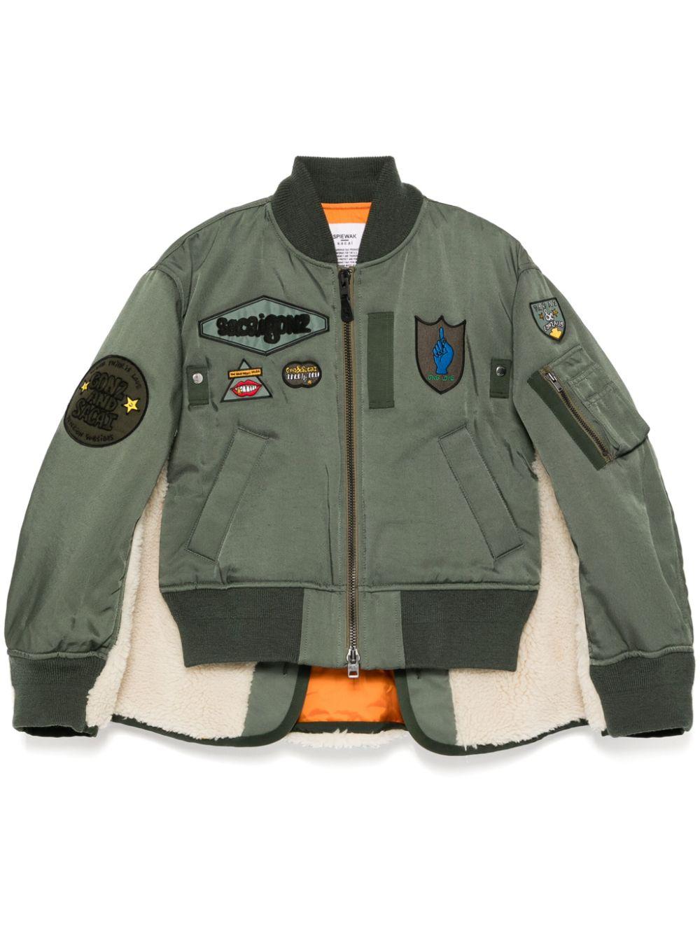 sacai2024ss リバーシブルパッチワークジャケット