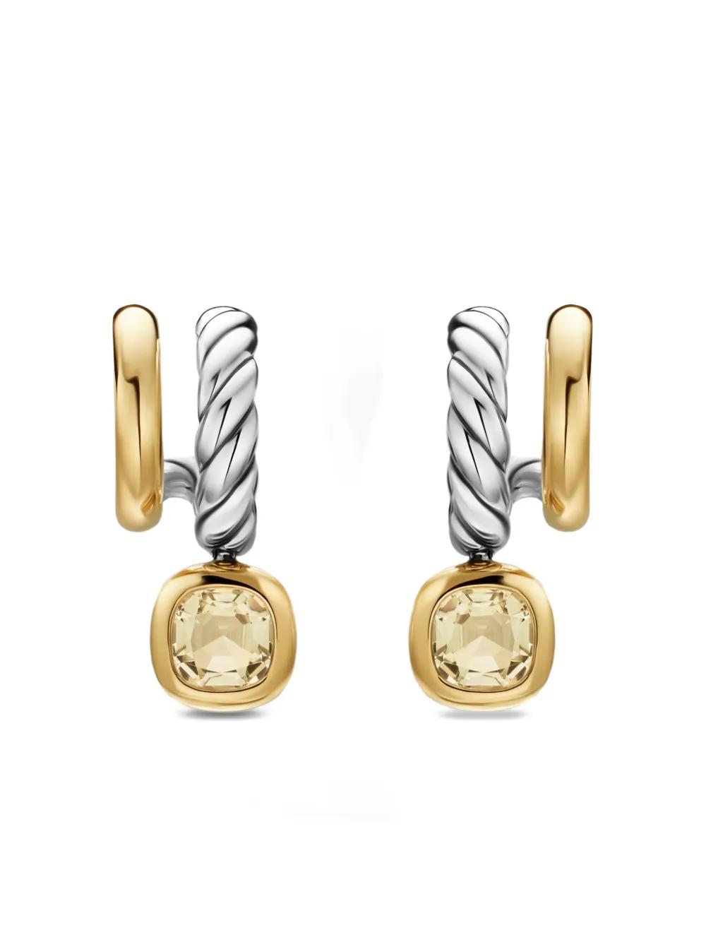 David Yurman Dy Mercer ドロップピアス メタリック | Lyst