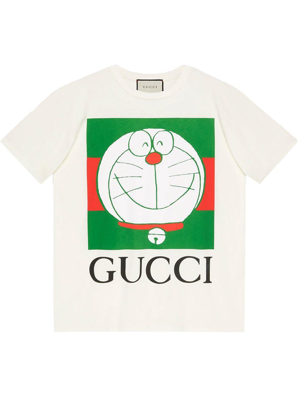 Gucci X Doraemon Logo-print T-shirt in White | Lyst Australia