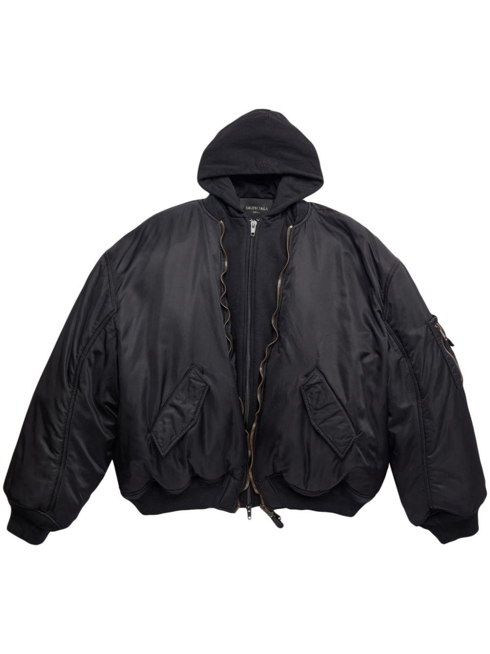 Balenciaga Paris All In Bomber Jacket in Blue for Men | Lyst Canada