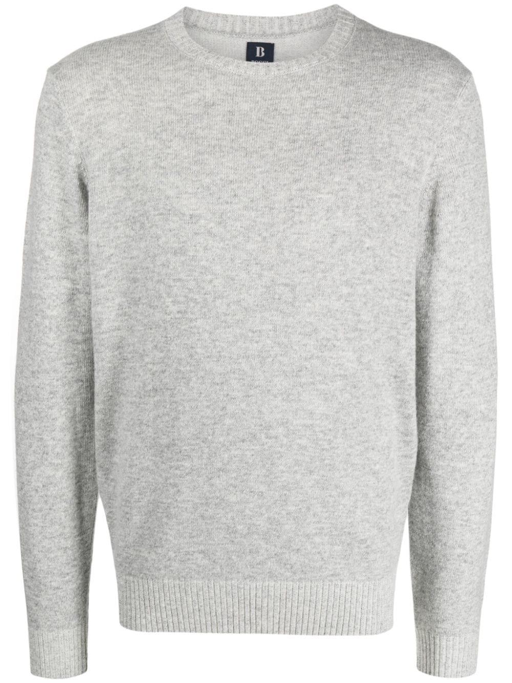 BOGGI M lange effect Crew neck Jumper in Gray for Men Lyst
