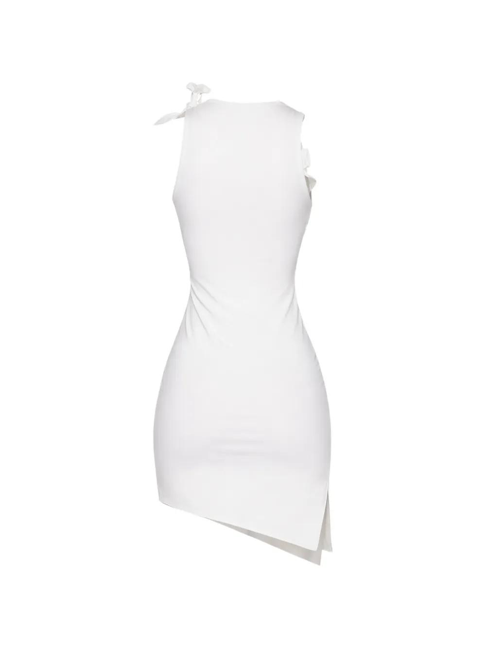 coperni asymmetric flower mini dress Coperni