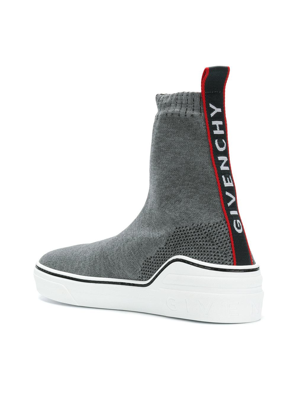 givenchy knitted mid sneakers