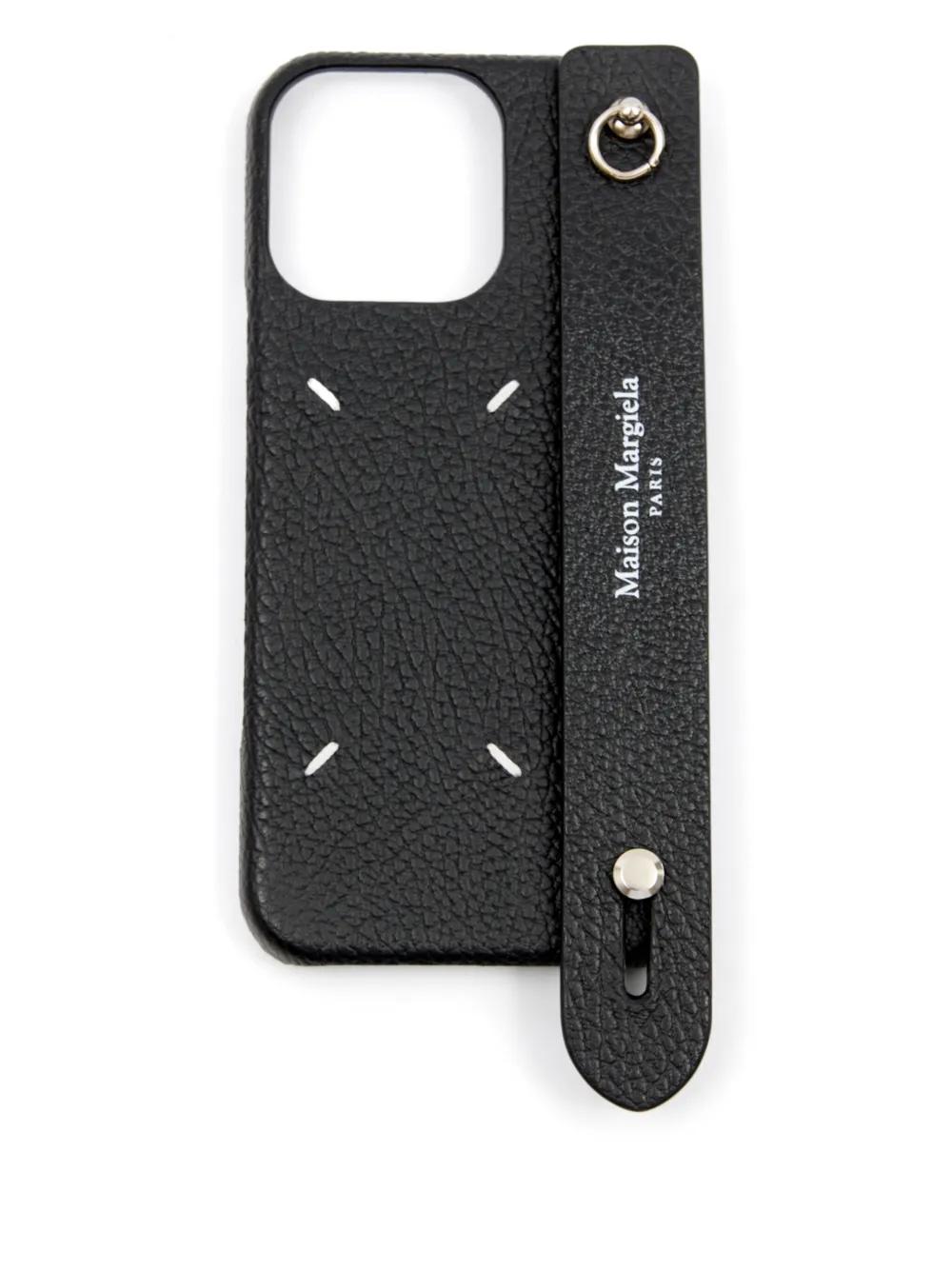 MaisonMargiela スマホケース iPhone 12mini/pro Maison Margiela Stitched Leather Phone Case for iPhone