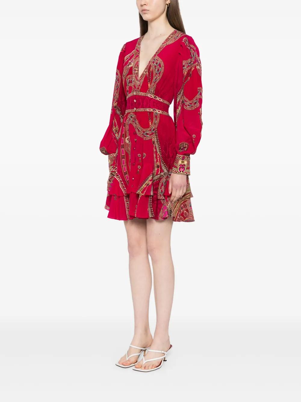 camilla red dress Camilla Maroon Sequins Dress Maroon / 1X