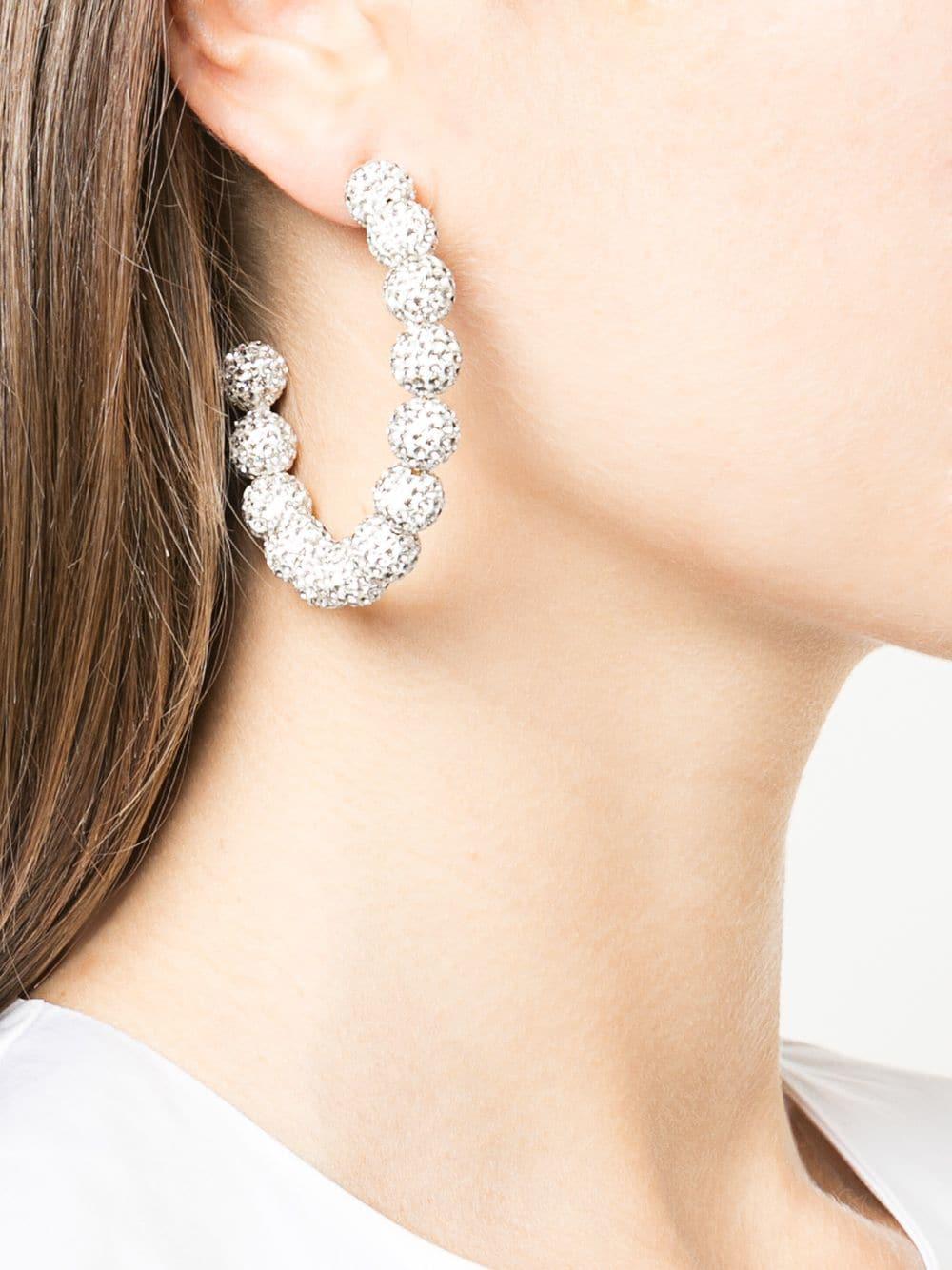 Lele sadoughi stardust crystal hoop earrings deals
