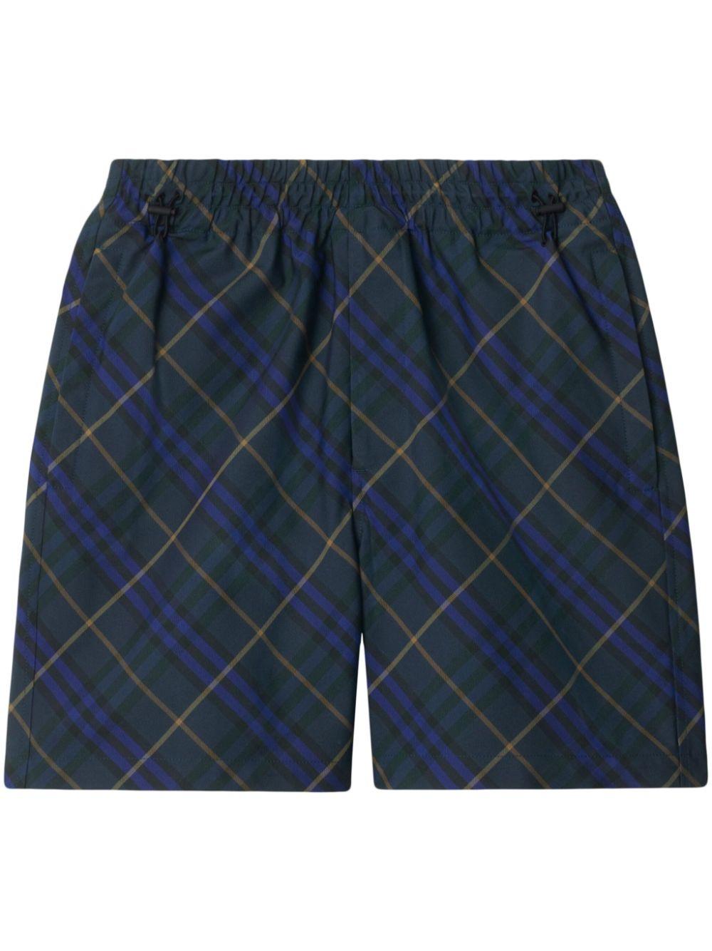 Burberry メンズ ブルー ヴィンテージチェック ショートパンツ ハーフ 