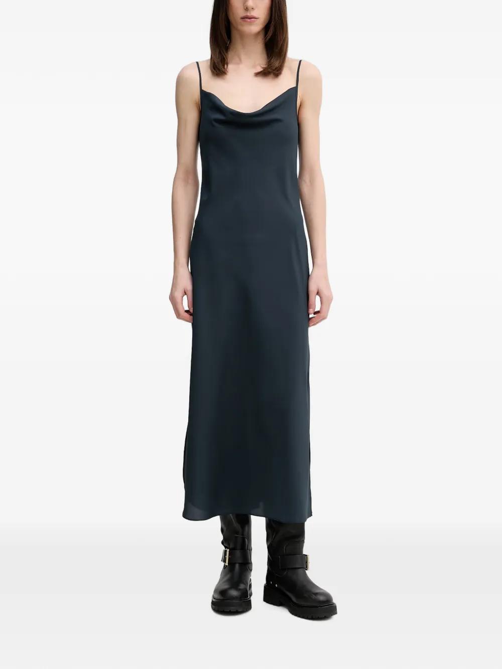 all saints maxi dress sale Cavarly Tiered Ruffle Maxi Dress TAWNY PORT RED