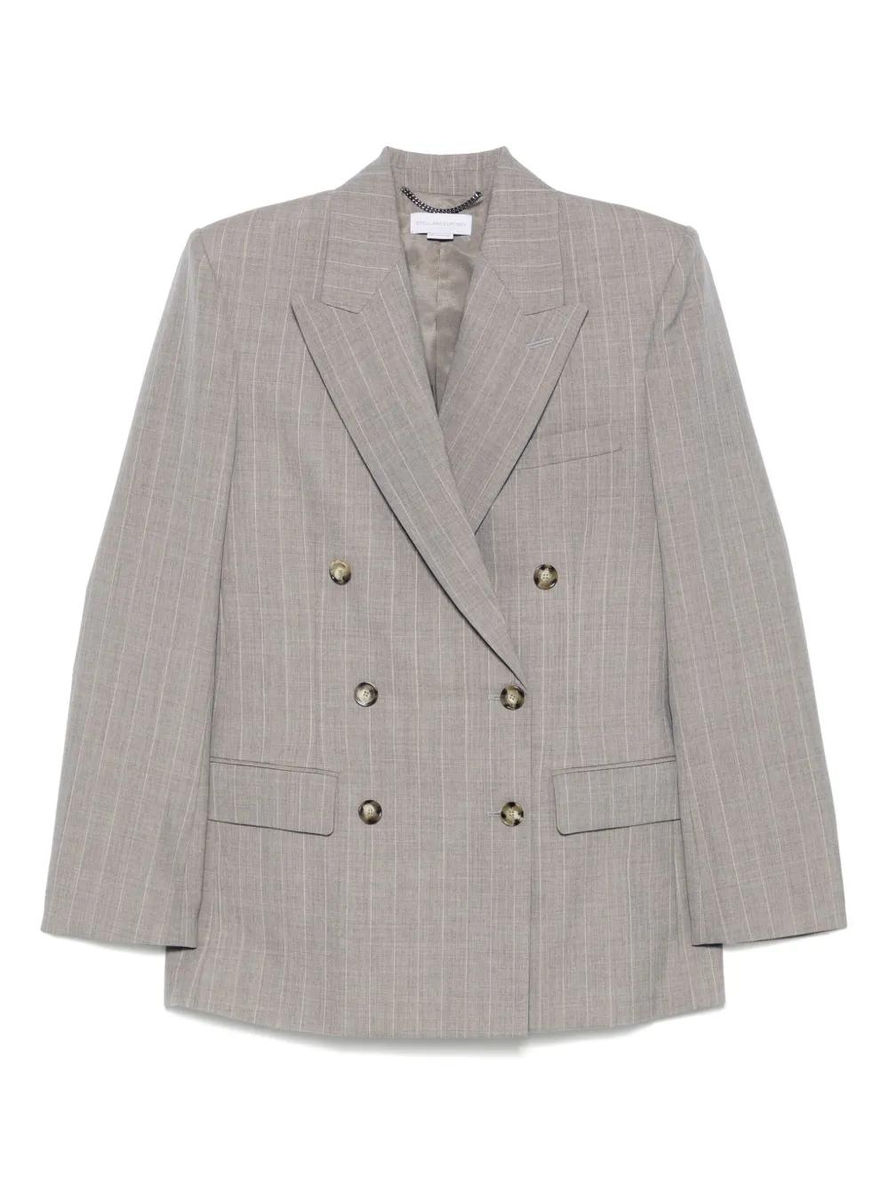 【STELLA MCCARTNEY】シングルブレスト ブレザー メドゥーサ ビギー シングルブレスト ブレザー ブラック