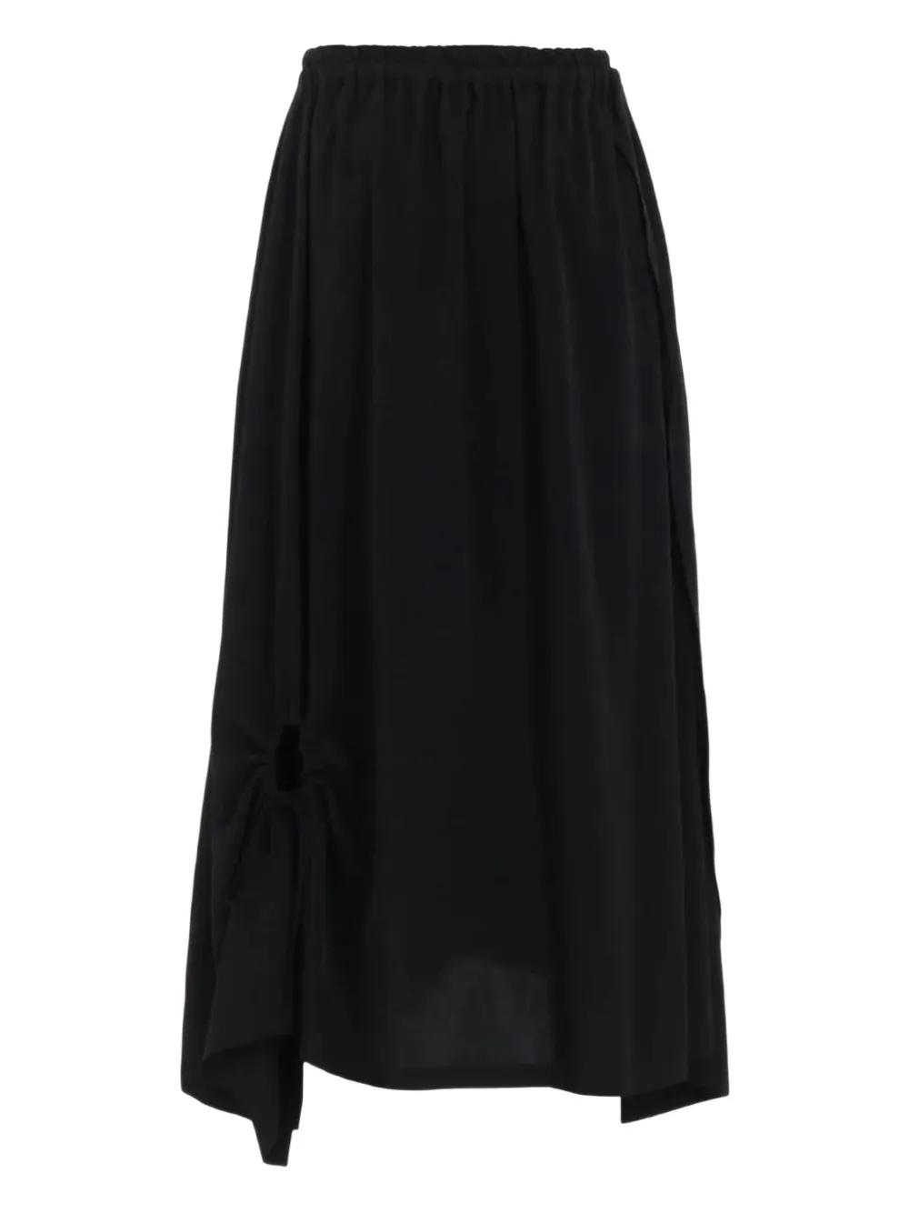 Y's　SKIRT Y's BORN PRODUCT] COTTON TWILL FLARE SKIRT WITH GUSSET – THE