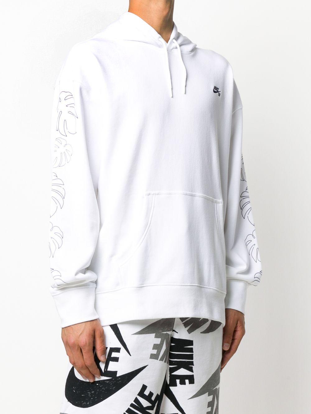 Nike Palm Leaf Print Hoodie in White for Men | Lyst
