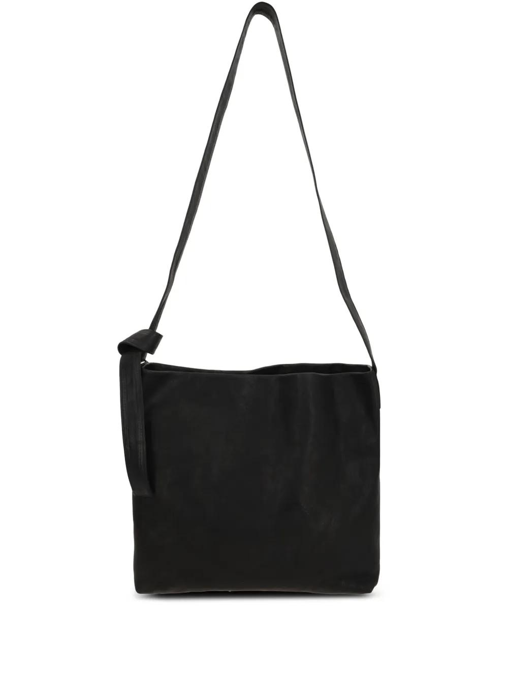Ann Demeulemeester レザーショルダーバッグ | ブラック