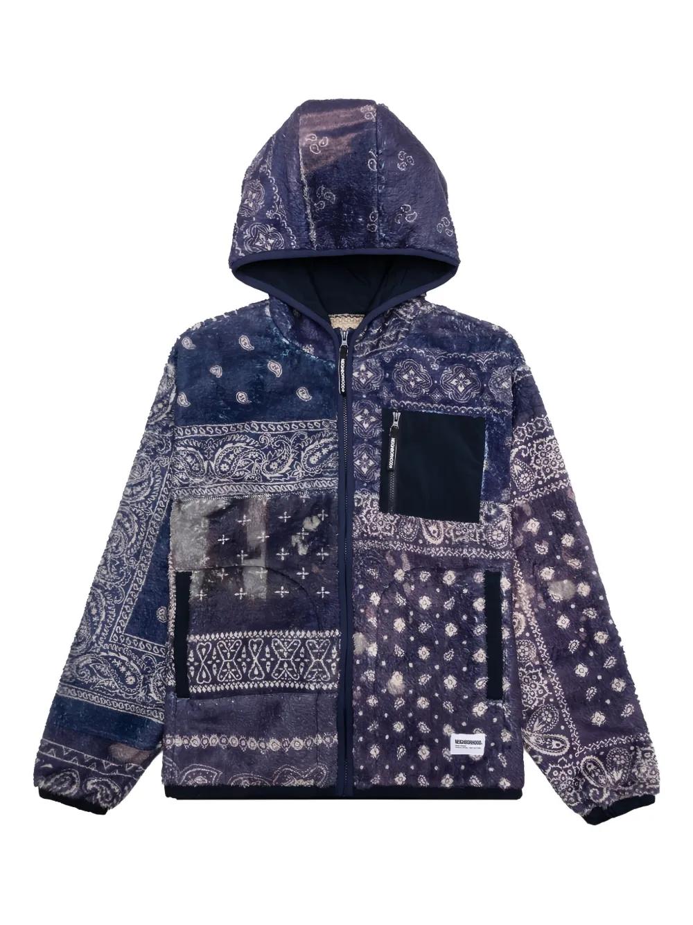 Neighborhood Bandana Fleece Jacket in Blue for Men | Lyst
