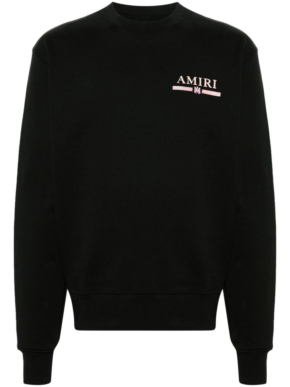Amiri Watercolor Bar Cotton Sweatshirt in Black for Men | Lyst UK
