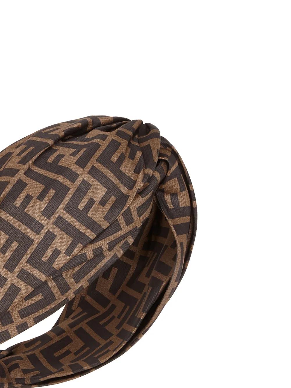 Fendi Ff-Motif Hairband in Brown | Lyst