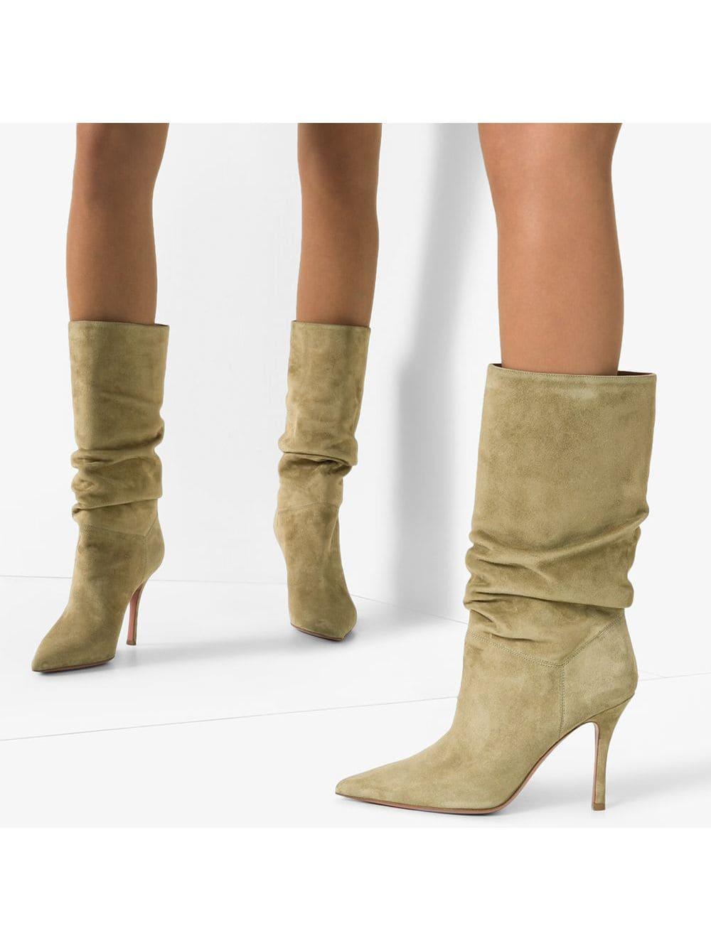 green slouch boots