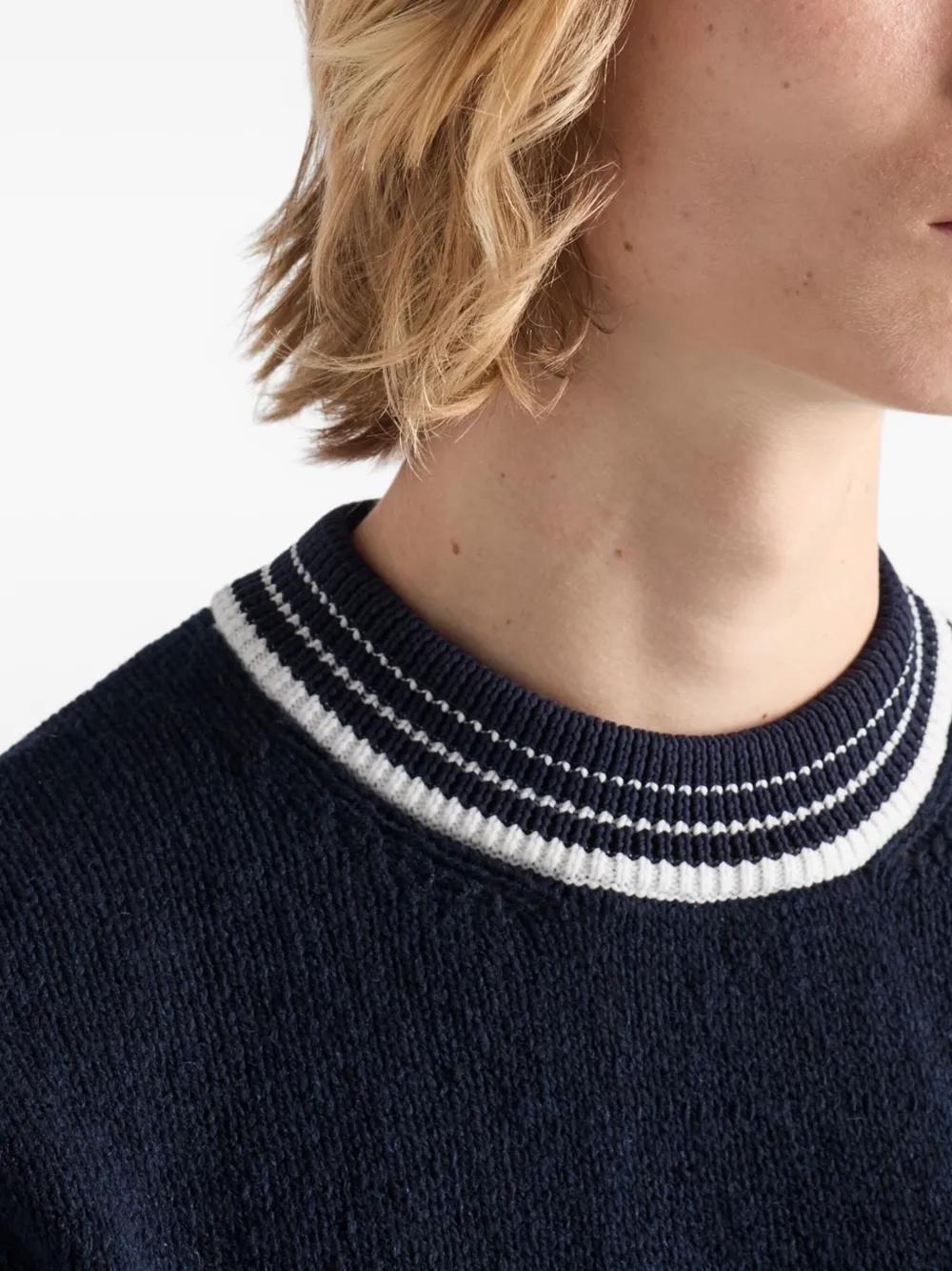 prada-blue-Haut-En-Maille-A-