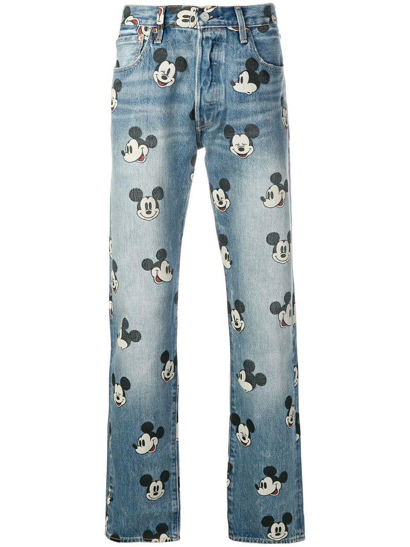Levi's Denim X Disney Mickey Mouse Jeans in Blue for Men - Lyst
