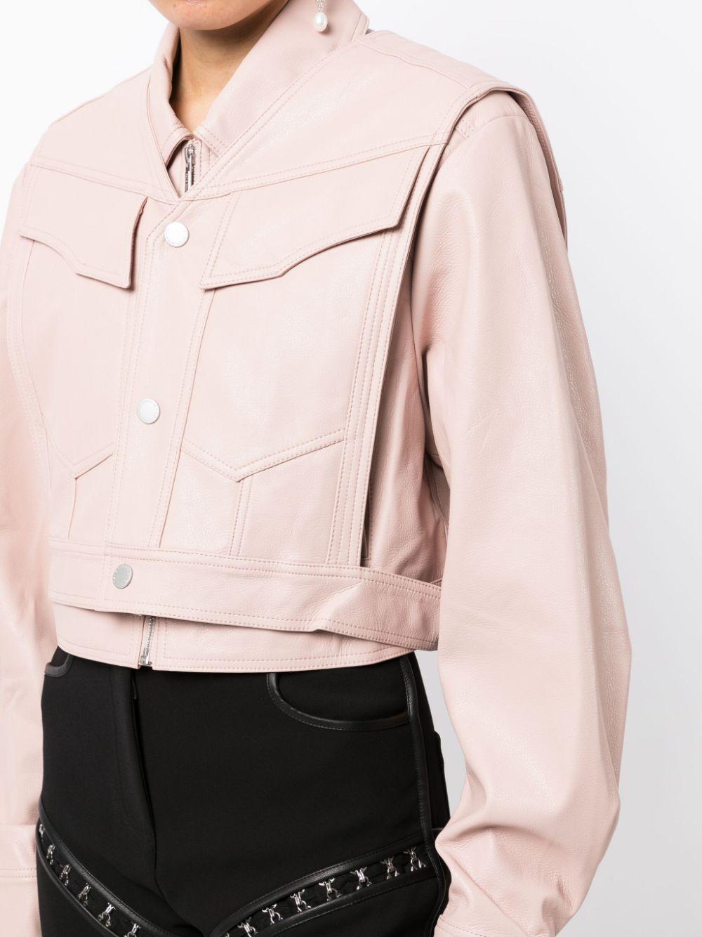 Feng Chen Wang Layered-panel Cropped Jacket in Pink | Lyst