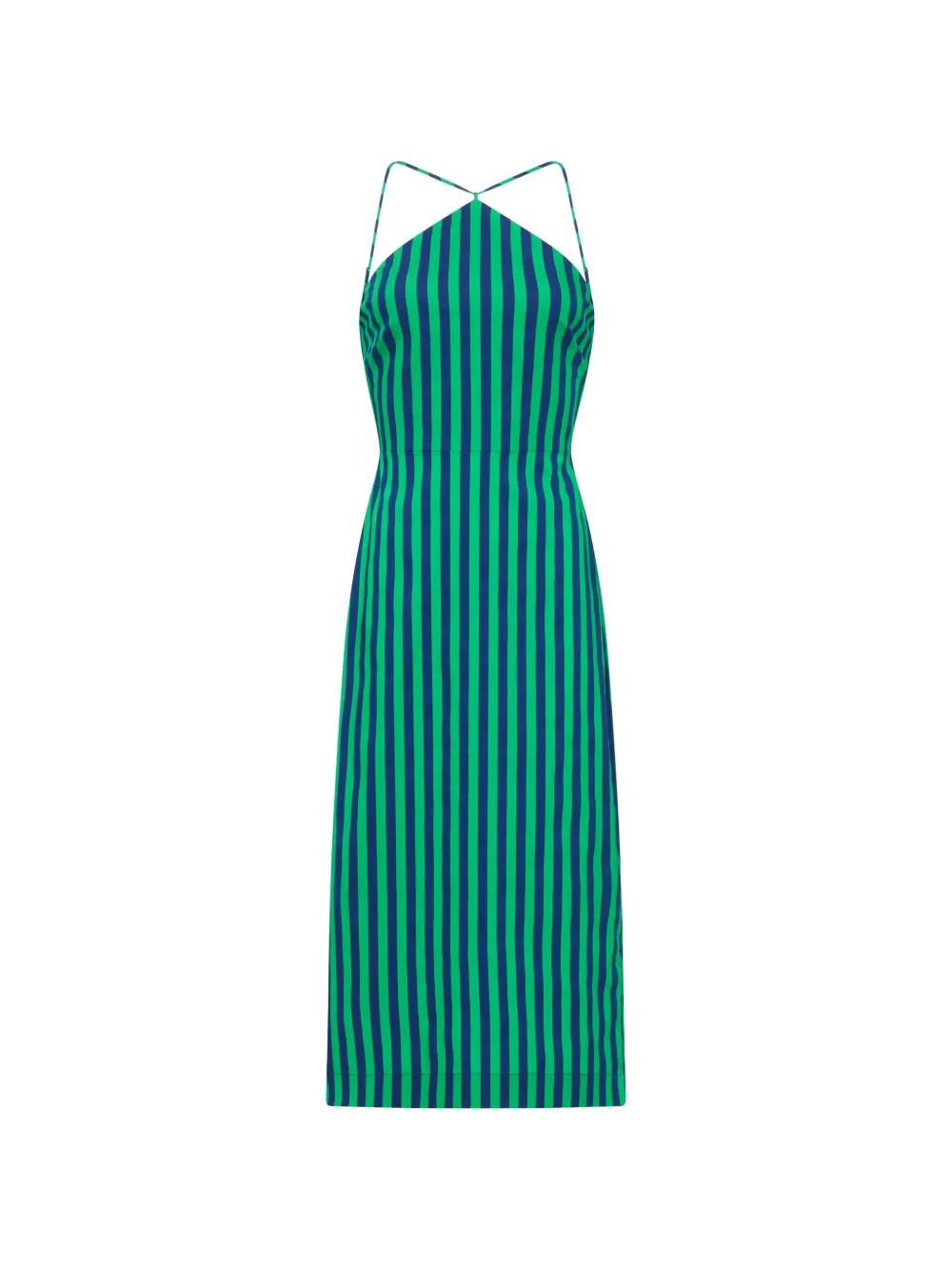 sage green short dress Galilea Tied Back Mini Dress Sage main image 1