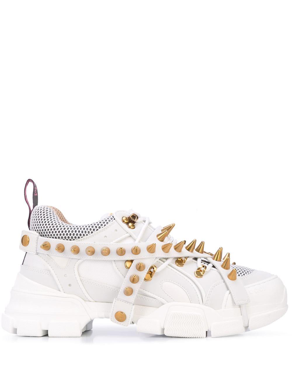 Gucci Flashtrek Removable Spikes Sneakers in gr.wh (White) for Men - Lyst